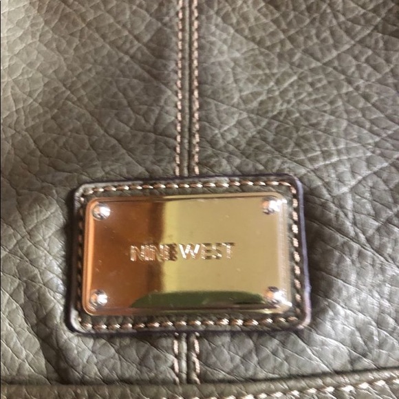 Nine West grey/green shoulder bag - Picture 3 of 4